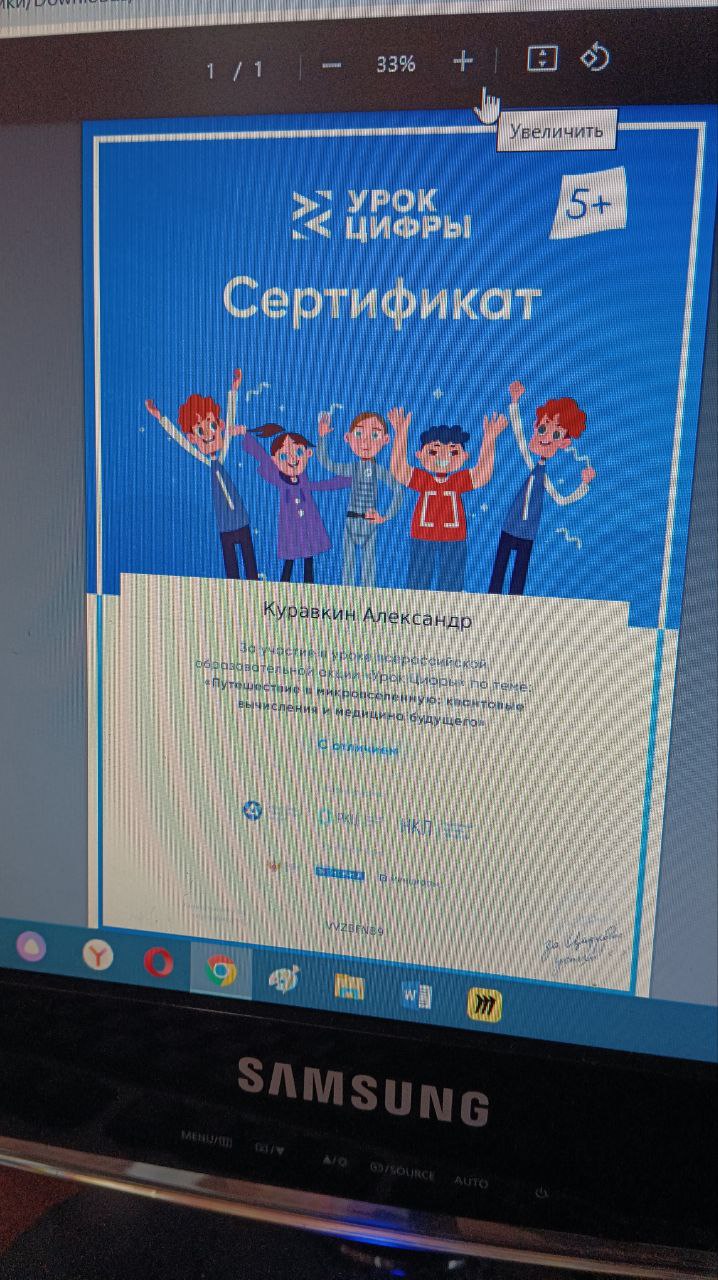 Урок Цифры на тему: «Путешествие в микровселенную: квантовые вычисления и медицина будущего».